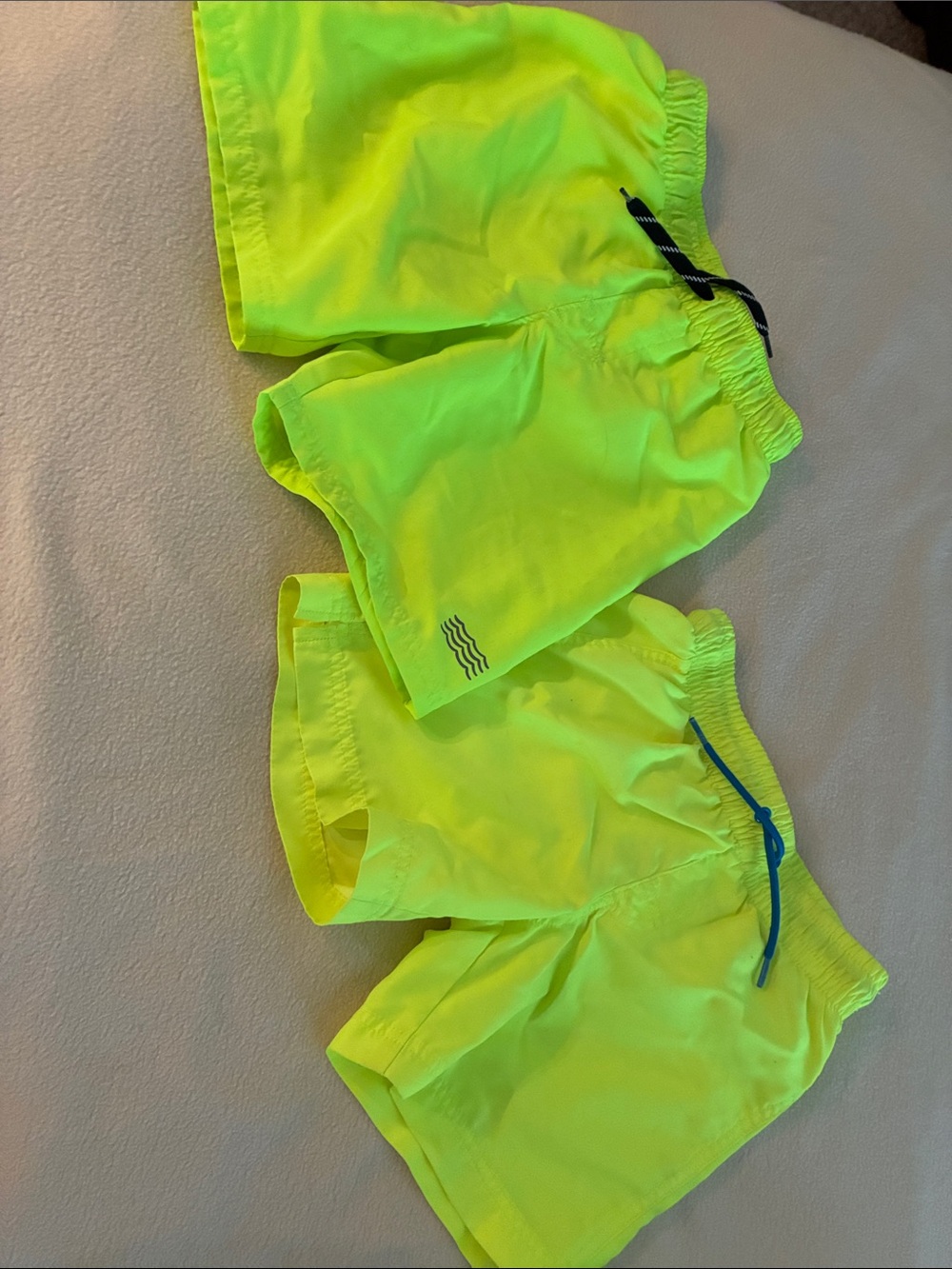 Neon Yellow Boys Swim Trunks - 2 Pack